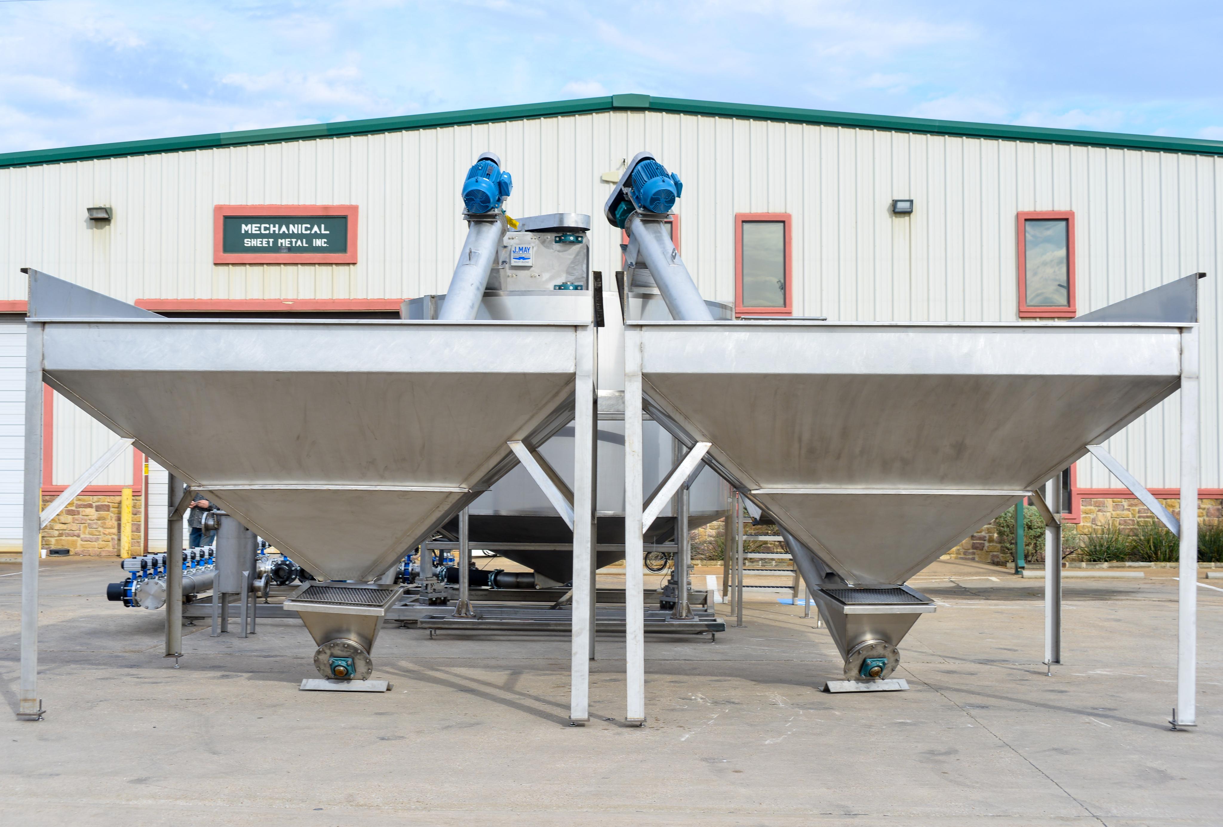 Back view of J.May Equipment Mixing System